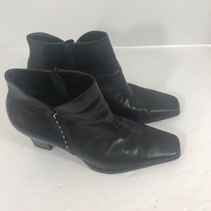 Franco Sardo black bootie size 8